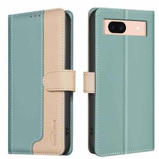 For Google Pixel 8a Color Matching RFID Anti-theft Leather Phone Case(Green)