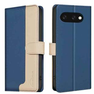 For Google Pixel 9A Color Matching RFID Anti-theft Leather Phone Case(Blue)