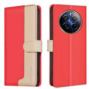 For Realme 12 Pro 5G / 12 Pro+ 5G Global Color Matching RFID Anti-theft Leather Phone Case(Red)