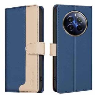 For Realme 12 Pro 5G / 12 Pro+ 5G Global Color Matching RFID Anti-theft Leather Phone Case(Blue)