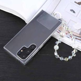 Water Drop Lantern Bead Chain Anti-lost Phone Short Lanyard(White)