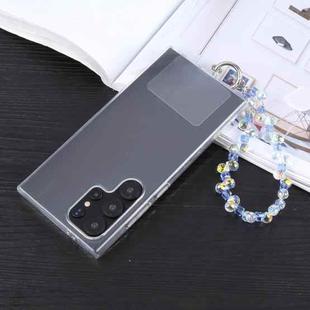 Colorful Crystal Bead Chain Anti-lost Phone Short Lanyard(Blue)