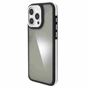 For iPhone 13 Pro Max Gold Shield 3 in 1 Phone Case(White)