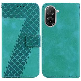 For Redmi A5 4G 173.3mm Seven-shaped Embossed Leather Phone Case(Green)