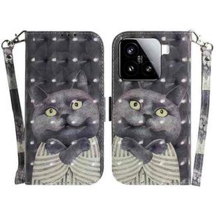For Xiaomi 15 3D Colored Flip Leather Phone Case(Hug Cat)