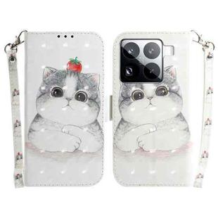 For Xiaomi 15 Pro 3D Colored Flip Leather Phone Case(Cute Cat)