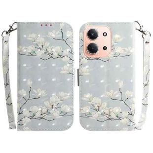 For Redmi 15C 4G 173.1mm / 15C 5G 173.1mm 3D Colored Flip Leather Phone Case(Magnolia)