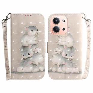 For Redmi 15C 4G 173.1mm / 15C 5G 173.1mm 3D Colored Flip Leather Phone Case(Squirrels)
