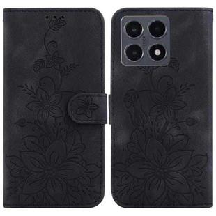 For Xiaomi 15T 5G Lily Embossed Leather Phone Case(Black)