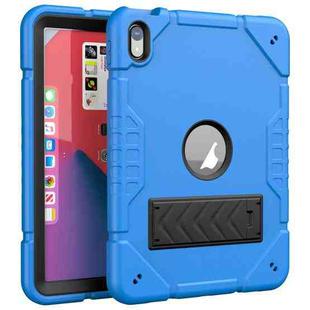 For iPad 10th Gen 10.9 2022 Armor Holder Silicone Hybrid PC Tablet Case(Blue)