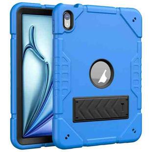 For iPad Air 11 2025 / 2024 Armor Holder Silicone Hybrid PC Tablet Case(Blue)