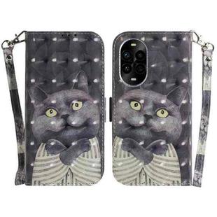 For Huawei nova 13 Pro 3D Colored Horizontal Flip Leather Phone Case(Hug Cat)