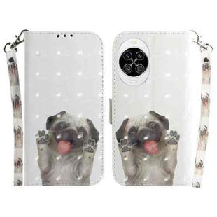 For Huawei nova 14 3D Colored Horizontal Flip Leather Phone Case(Pug)