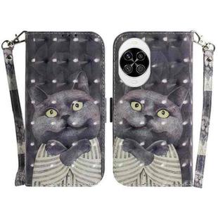 For Huawei nova 14 3D Colored Horizontal Flip Leather Phone Case(Hug Cat)