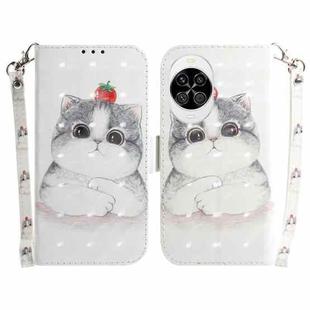 For Huawei nova 14 3D Colored Horizontal Flip Leather Phone Case(Cute Cat)