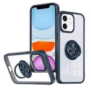 For iPhone 11 Ring Holder PC Hybrid TPU Phone Case(Blue)