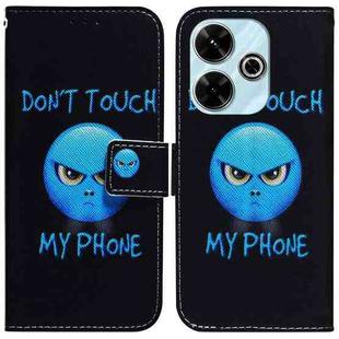 For Xiaomi Redmi 13 4G Coloured Drawing Flip Leather Phone Case(Anger)