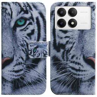 For Xiaomi Redmi K70 Pro / K70 Coloured Drawing Flip Leather Phone Case(Tiger)