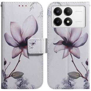 For Xiaomi Redmi K70 Pro / K70 Coloured Drawing Flip Leather Phone Case(Magnolia)