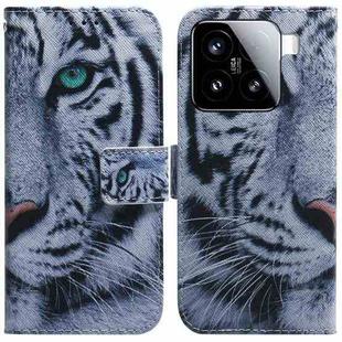 For Xiaomi 15 Coloured Drawing Flip Leather Phone Case(Tiger)
