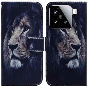 For Xiaomi 15 Coloured Drawing Flip Leather Phone Case(Lion)