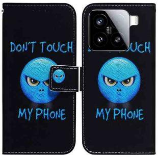 For Xiaomi 15 Coloured Drawing Flip Leather Phone Case(Anger)