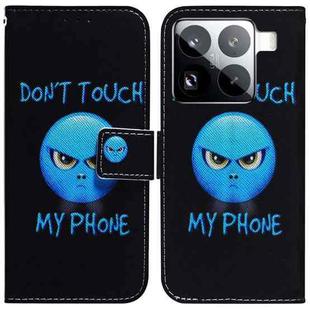 For Xiaomi 15 Pro Coloured Drawing Flip Leather Phone Case(Anger)