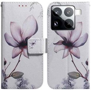 For Xiaomi 15 Pro Coloured Drawing Flip Leather Phone Case(Magnolia)