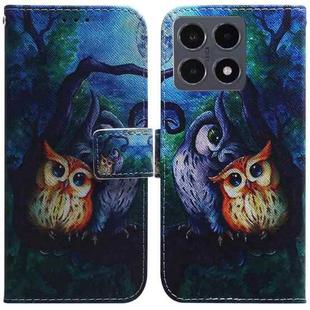 For Xiaomi 15T 5G Coloured Drawing Flip Leather Phone Case(Oil Painting Owl)