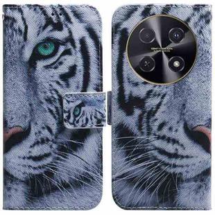 For Huawei nova 12i 4G Global Coloured Drawing Flip Leather Phone Case(Tiger)