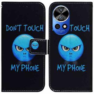 For Huawei nova 12 Ultra Coloured Drawing Flip Leather Phone Case(Anger)