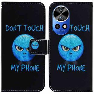 For Huawei nova 12 Pro Coloured Drawing Flip Leather Phone Case(Anger)