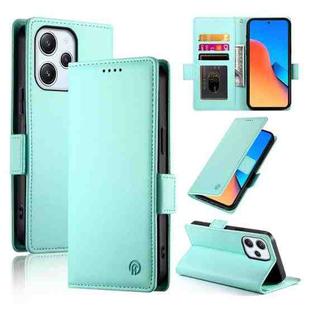 For Xiaomi Redmi 12 4G/5G / Note 12R Side Buckle Magnetic Frosted Leather Phone Case(Mint Green)