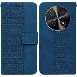 For Huawei nova 12i 4G Global Geometric Embossed Leather Phone Case(Blue)