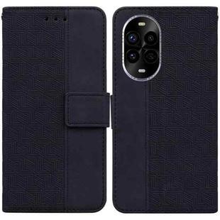 For Huawei nova 13 Pro Geometric Embossed Leather Phone Case(Black)