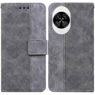 For Huawei nova 14 Geometric Embossed Leather Phone Case(Grey)