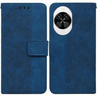 For Huawei nova 14 Geometric Embossed Leather Phone Case(Blue)