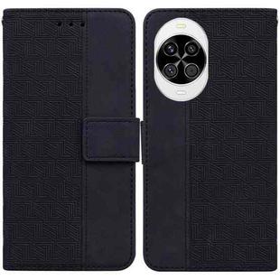 For Huawei nova 14 Geometric Embossed Leather Phone Case(Black)
