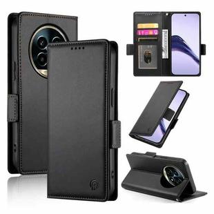 For Realme 13 Pro / 13 Pro+ Global Side Buckle Magnetic Frosted Leather Phone Case(Black)