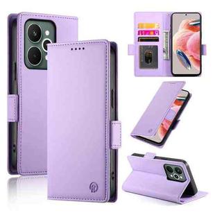 For Realme 15 5G / Realme 15 Pro 5G Side Buckle Magnetic Frosted Leather Phone Case(Purple)