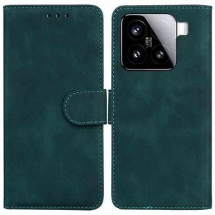 For Xiaomi 15 Skin Feel Pure Color Flip Leather Phone Case(Green)
