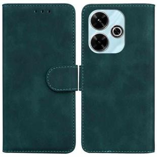 For Xiaomi Redmi 13 4G Skin Feel Pure Color Flip Leather Phone Case(Green)