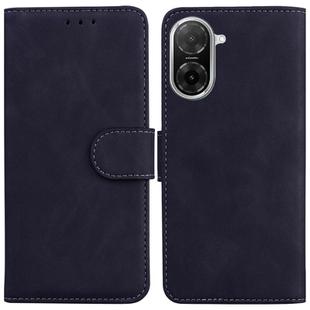 For Redmi A5 4G 173.3mm Skin Feel Pure Color Flip Leather Phone Case(Black)