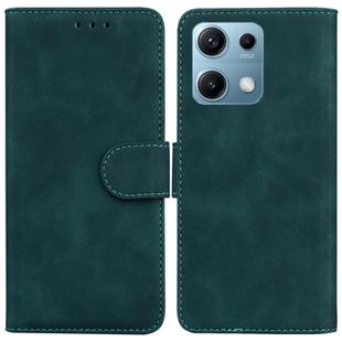 For Redmi Note 14S 4G Skin Feel Pure Color Flip Leather Phone Case(Green)