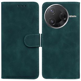 For Redmi K80 / K80 Pro / Xiaomi Poco F7 Pro Skin Feel Pure Color Flip Leather Phone Case(Green)