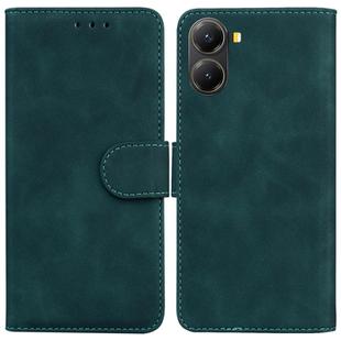 For Redmi Turbo 4 / Xiaomi Poco X7 Pro Skin Feel Pure Color Flip Leather Phone Case(Green)