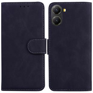 For Redmi Turbo 4 / Xiaomi Poco X7 Pro Skin Feel Pure Color Flip Leather Phone Case(Black)