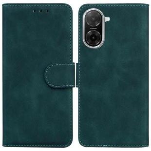 For Redmi A5 4G 171.7mm Skin Feel Pure Color Flip Leather Phone Case(Green)