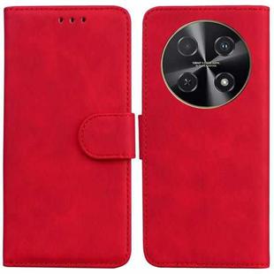 For Huawei nova 12i 4G Global Skin Feel Pure Color Flip Leather Phone Case(Red)