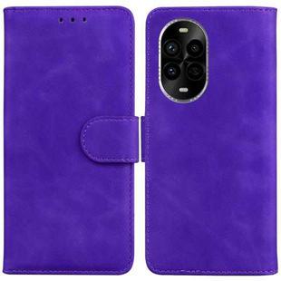 For Huawei nova 13 Pro Skin Feel Pure Color Flip Leather Phone Case(Purple)